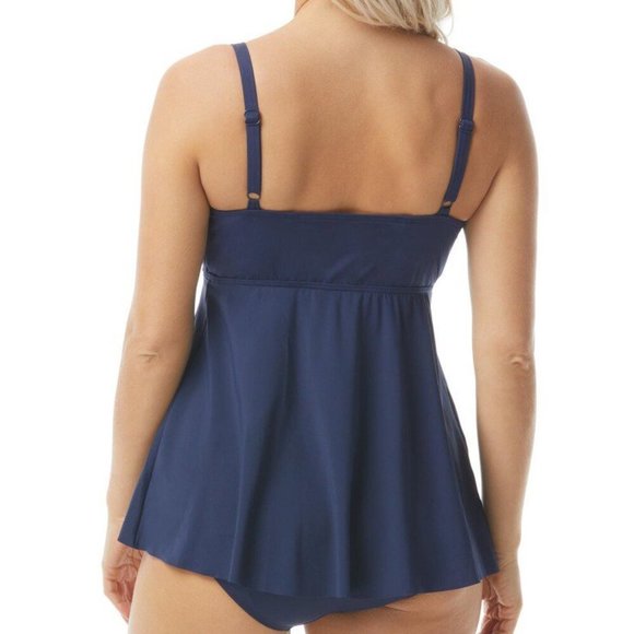 Coco Reef Contours Diamond Surplice Tankini Top - Picture 9 of 9